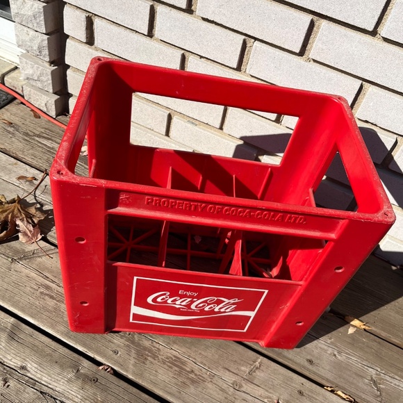Vintage 80s Coca-Cola Coke Large Red Plastic Crate - Picture 2 of 6